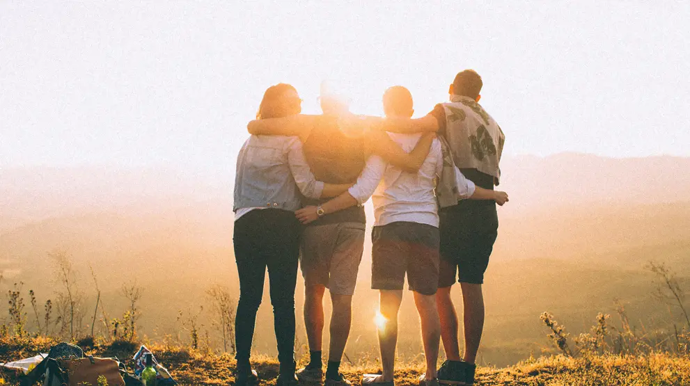 Unge på aktiv skolerejse