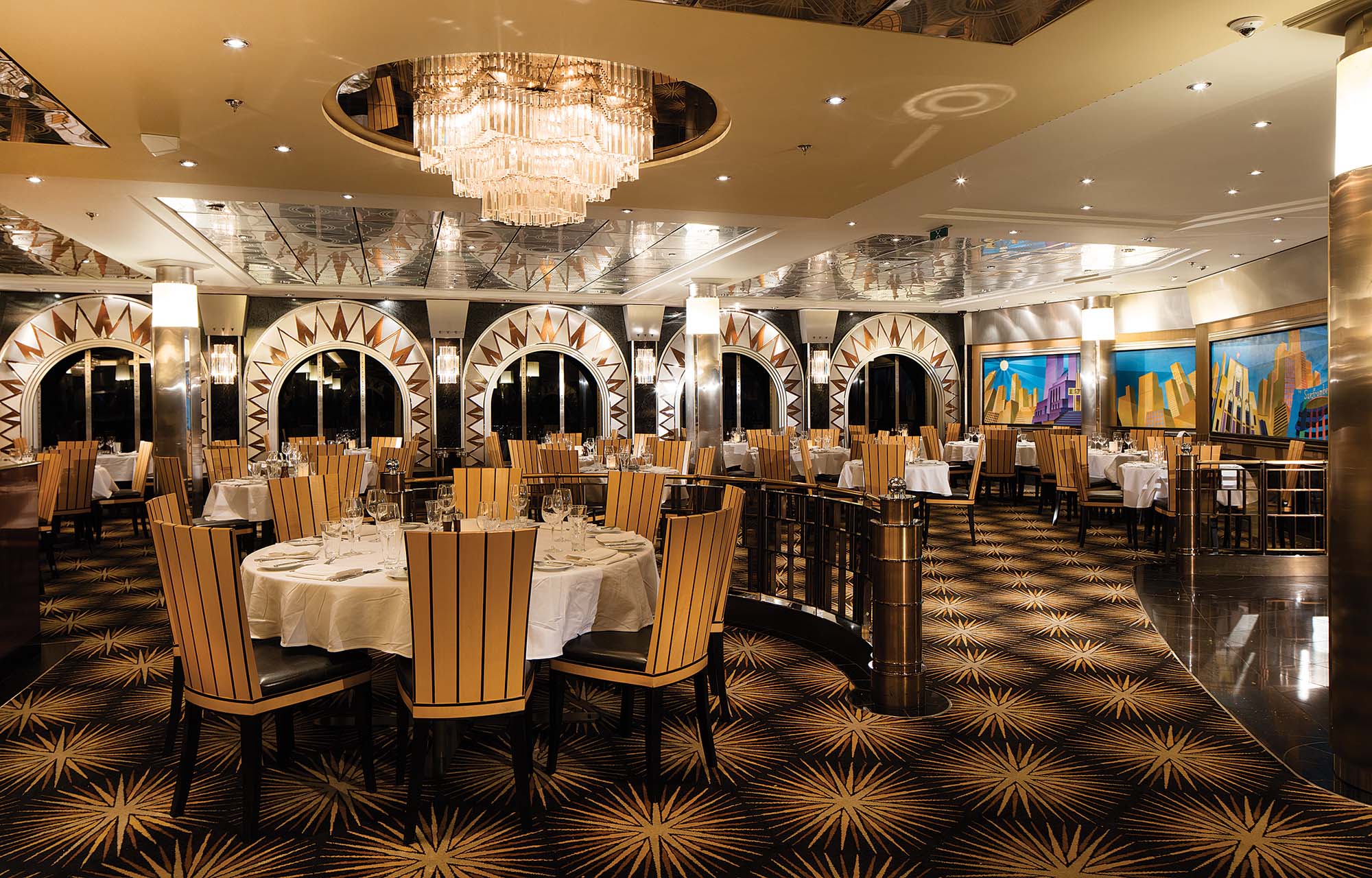 Skyline restauranten ombord på Norwegian Pride of America