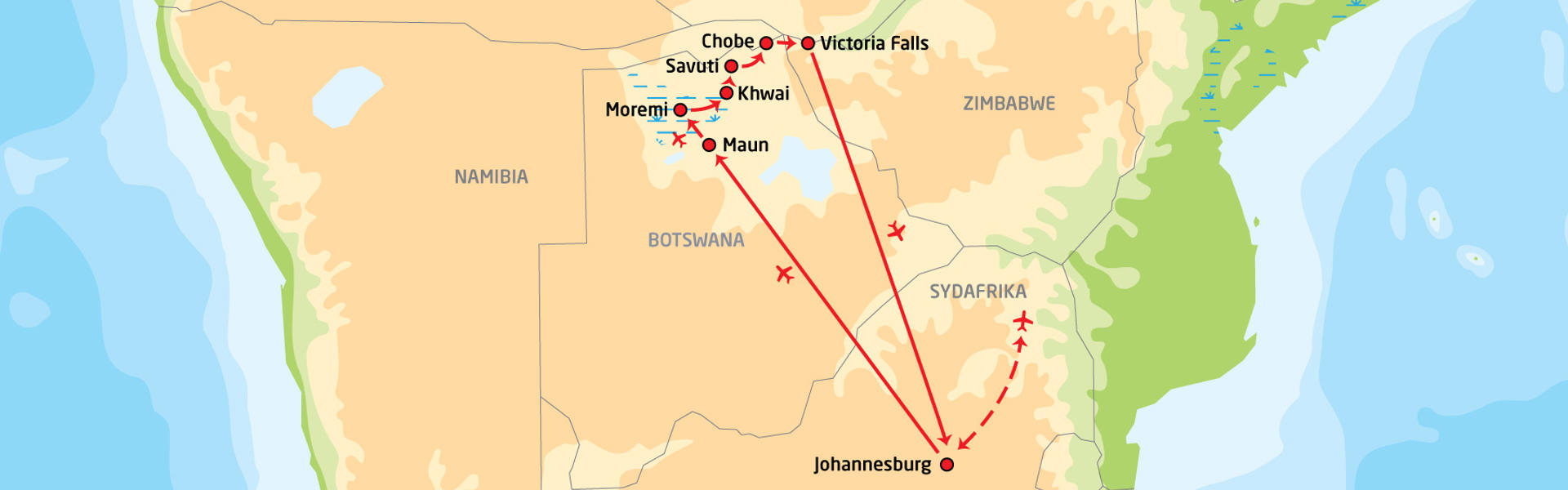 Botswanas-nordlige-højdepunkter