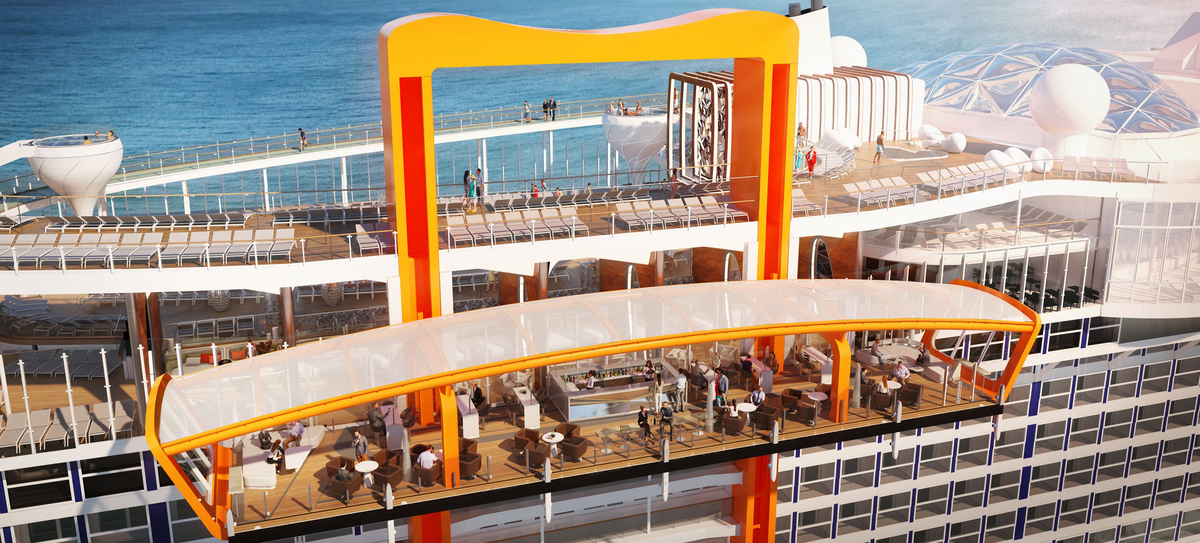 The Magic Carpet ombord på Celebrity Edge