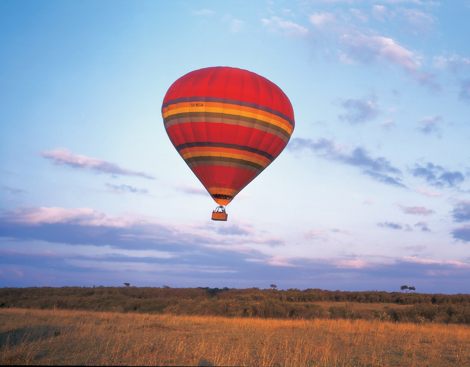 Safarirejser til Kenya, bo på Keekorok Lodge, ballonsafari er et must