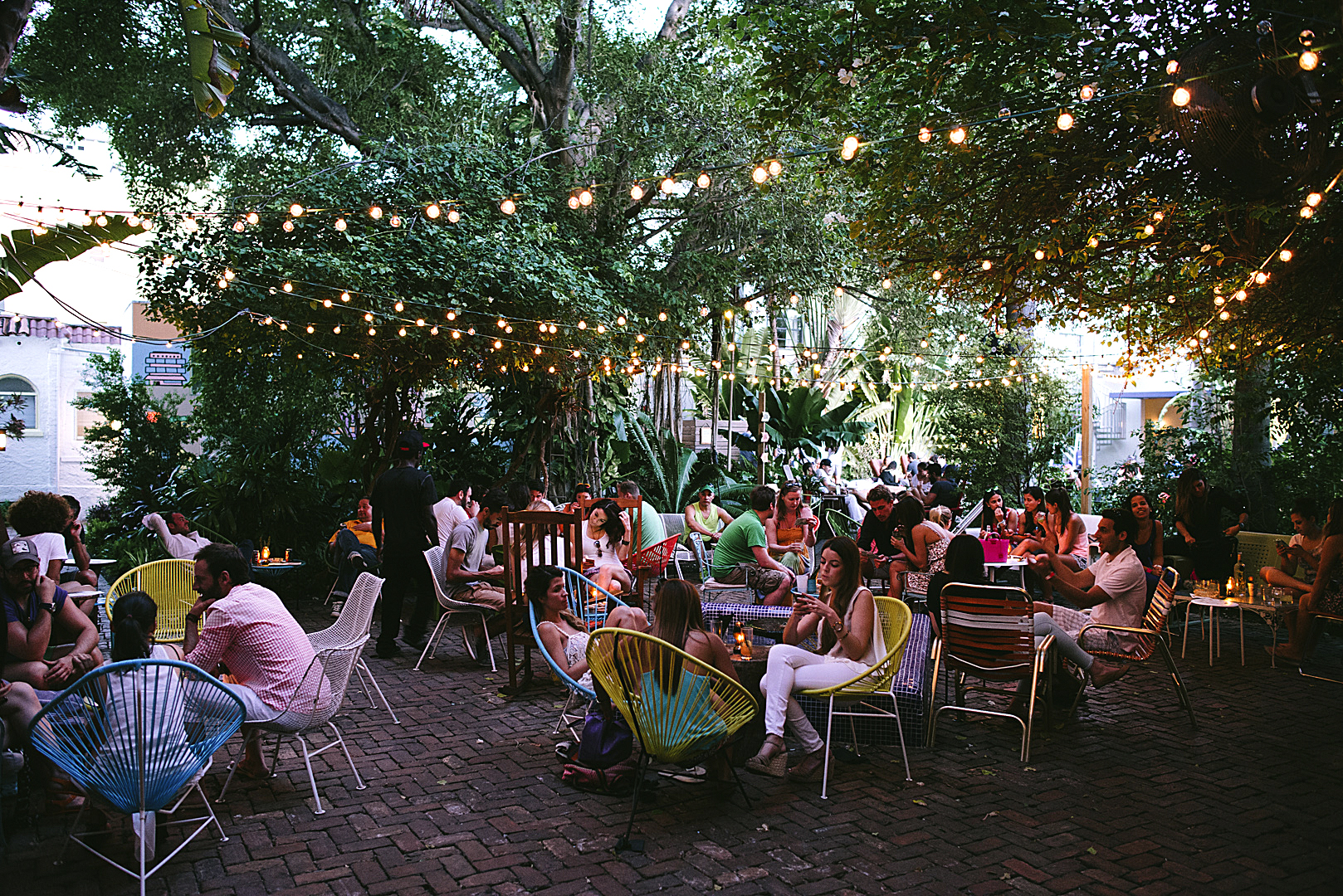 Studietur til Miami, bo på Freehand hostel, gårdmiljø