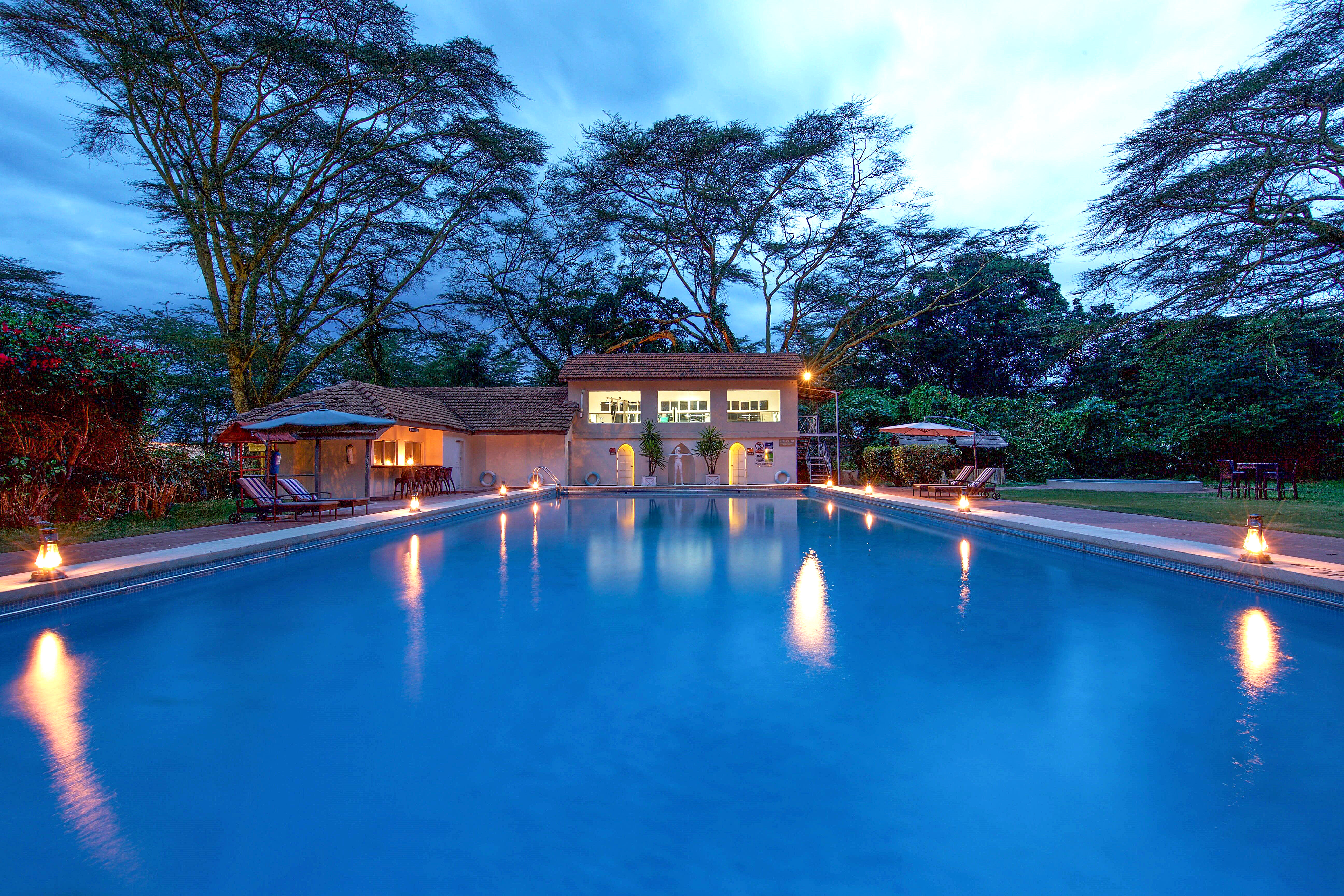 Safarirejser i Kenya, bo på Lake Naivasha Country Club