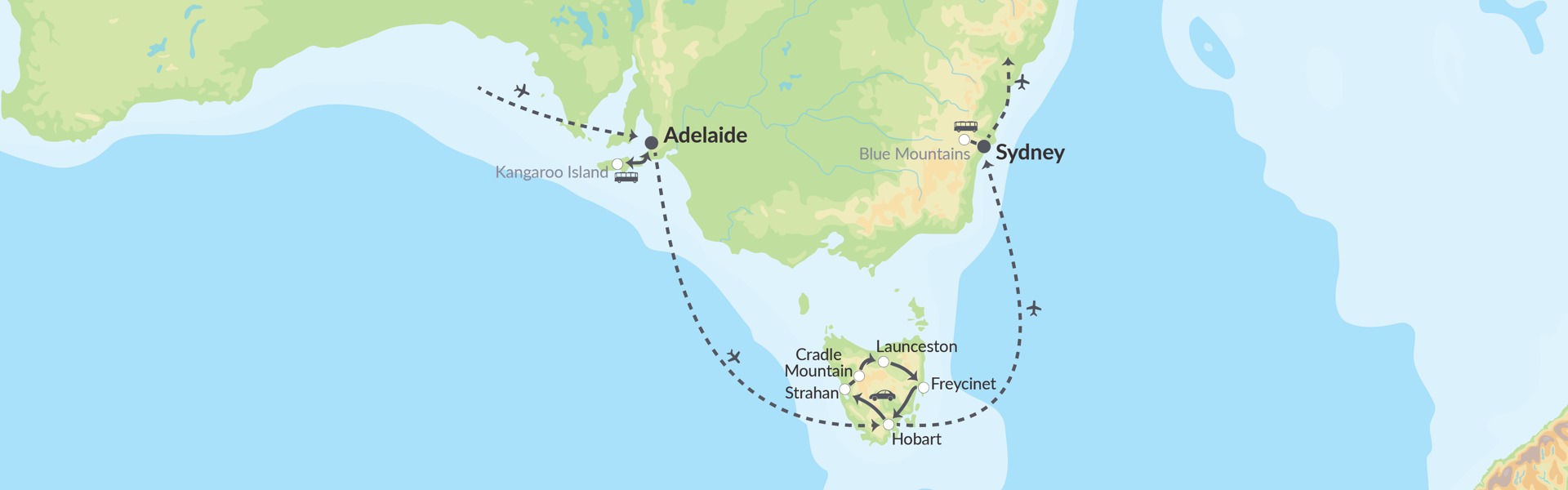 88245 Adelaide, Sydney Og Det Bedste Af Tasmanien
