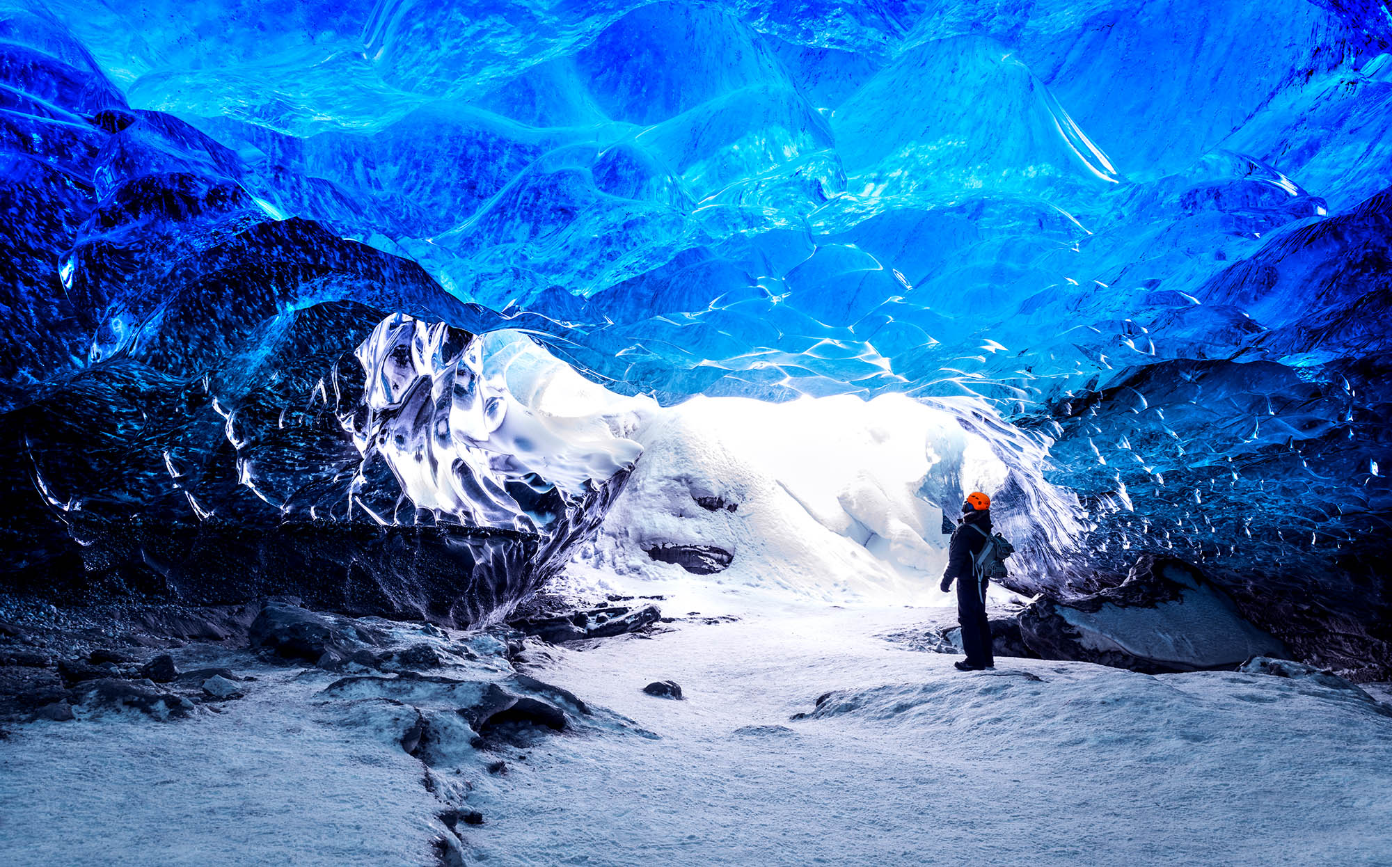 Kom tæt på den massive Vatnajökull-gletsjer i nationalparken af samme navn