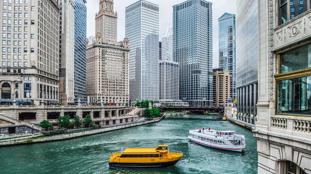 Floden i Chicago - Rejser til Chicago