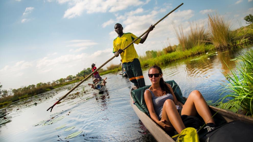 Okavango-deltaet i Botswana. Foto: Nomad Adventure Tours