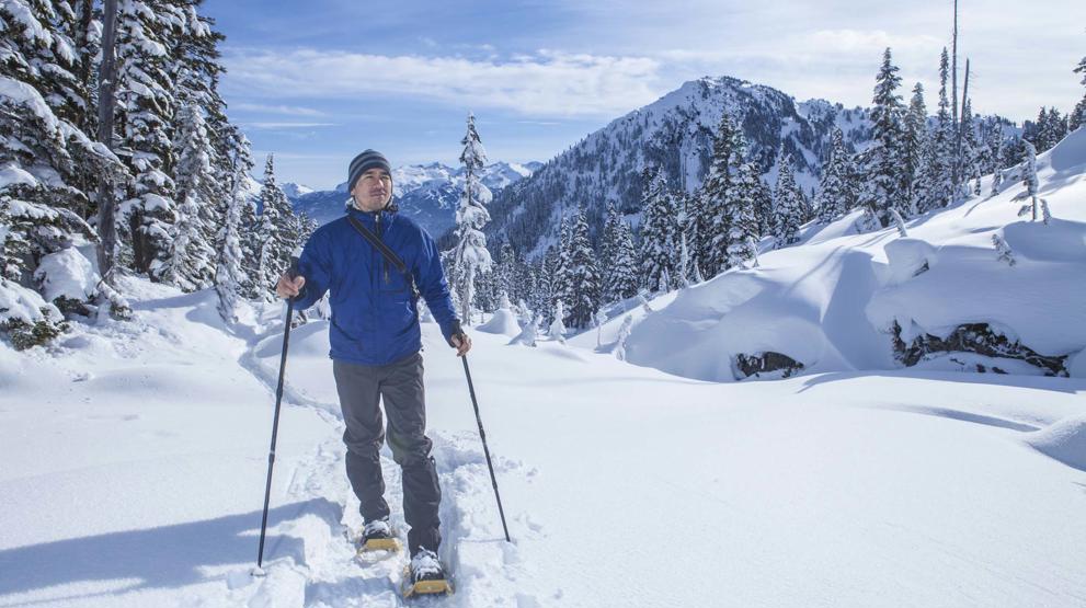 Der er mange andre aktiviteter end ski, f.eks. vandreture med snesko