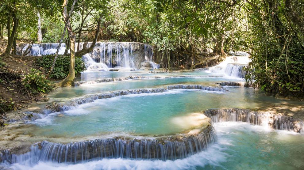 Kuang Si Waterfall, Laos - Rejser til Asien