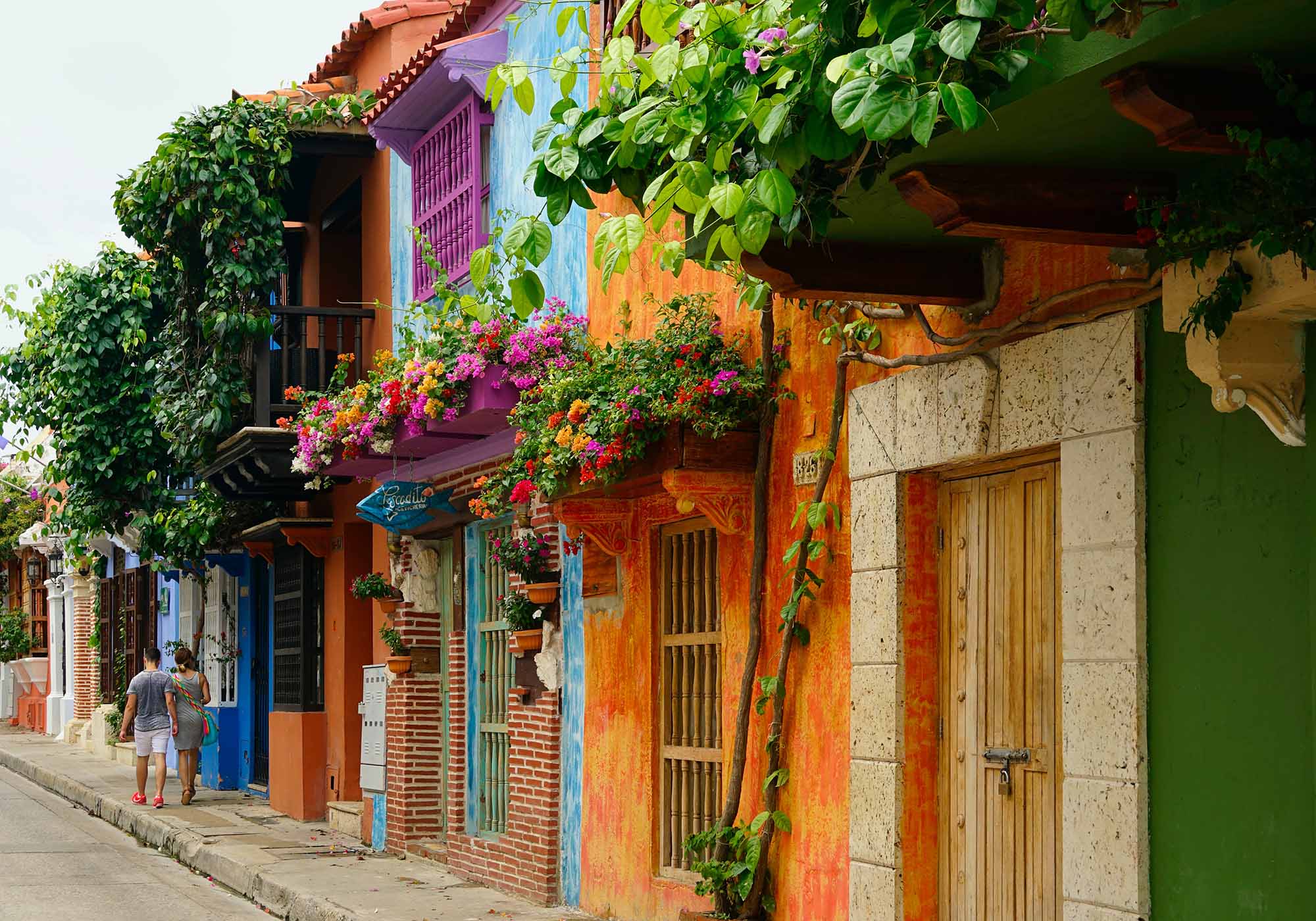 Farverige Cartagena i Colombia