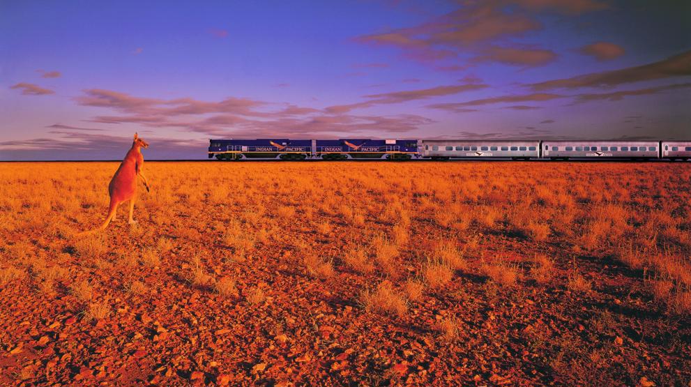 Med Indian Pacific får du oppleve Australias kontrastrike landskap. Foto: Great Southern Railroad