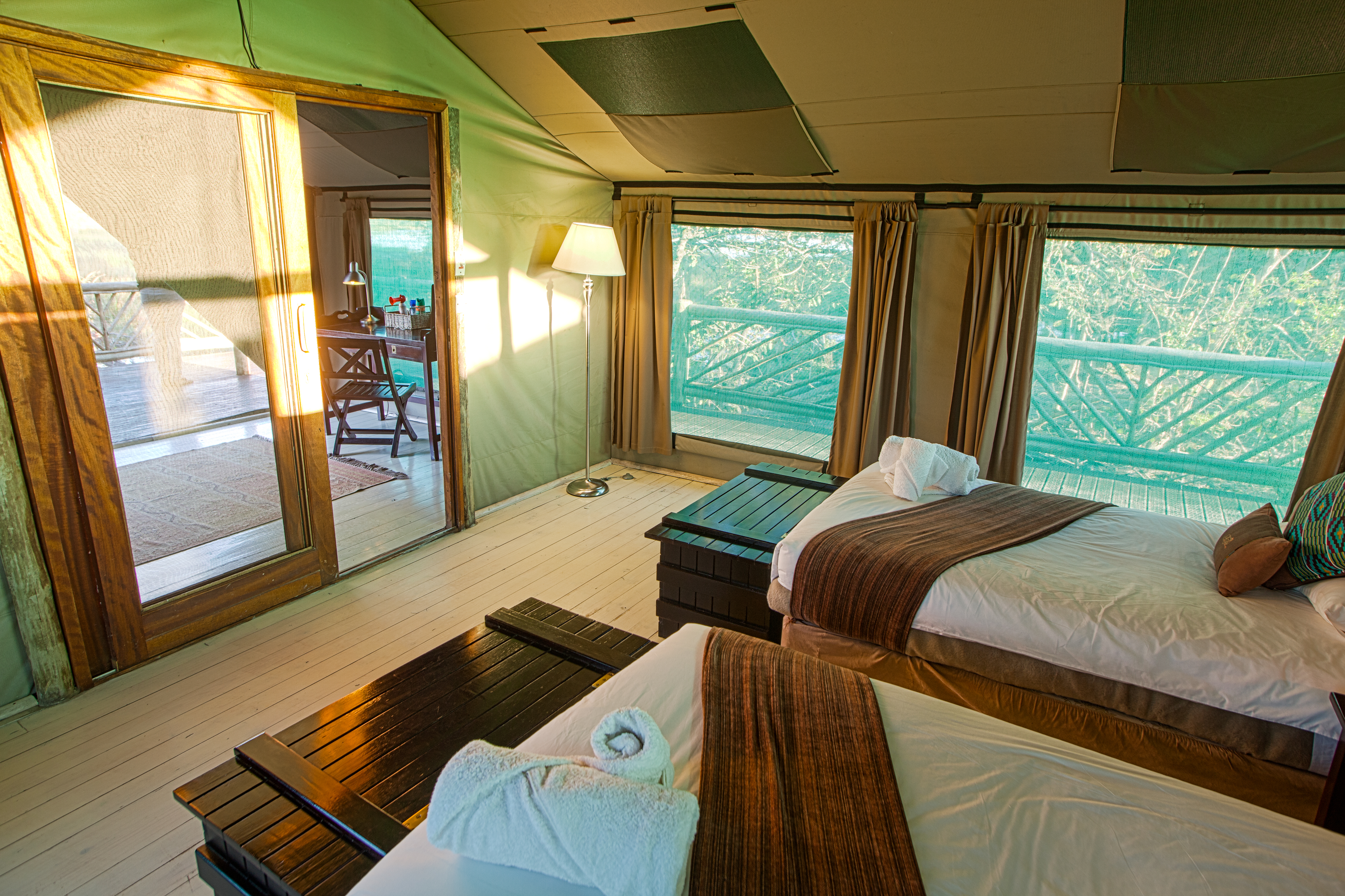 Et af værelserne - Pom Pom Camp