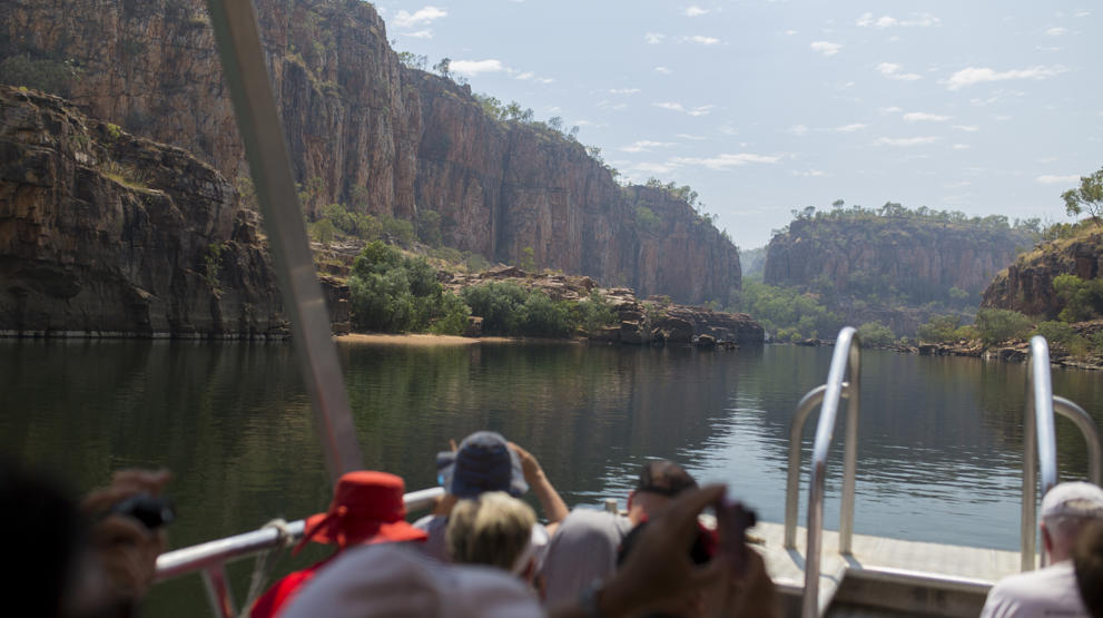 Flodcruise ved Katherine Gorge. Foto: Great Southern Railroad