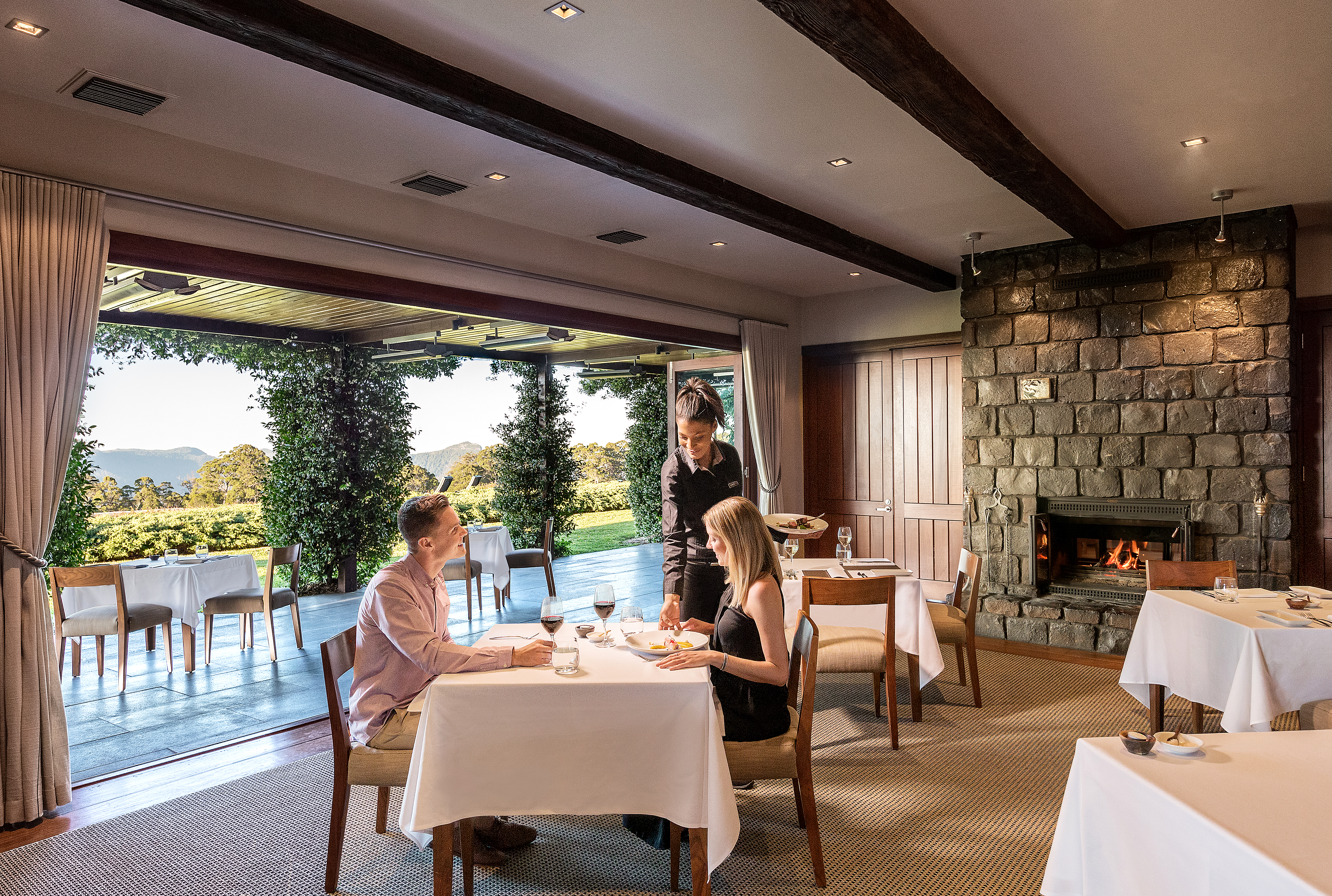 Spicers Peak Lodge | Lækker restaurant i hovedbygningen