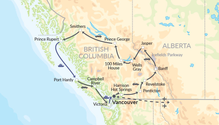 Den store rute i Vestcanada.
