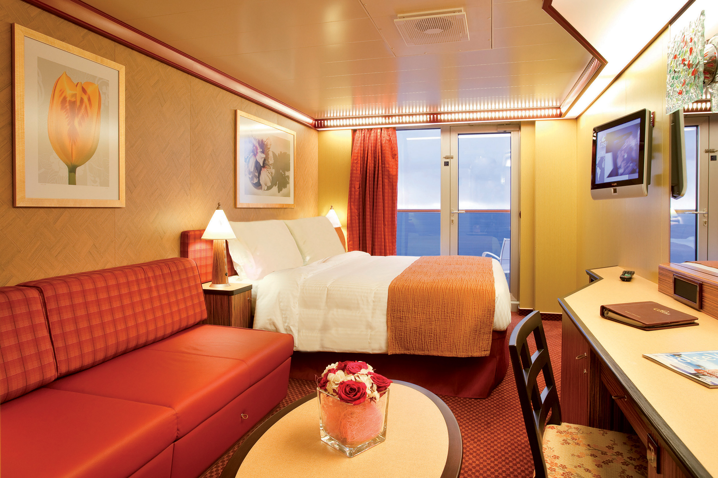 Eksempel på balkonkahyt på Costa Deliziosa