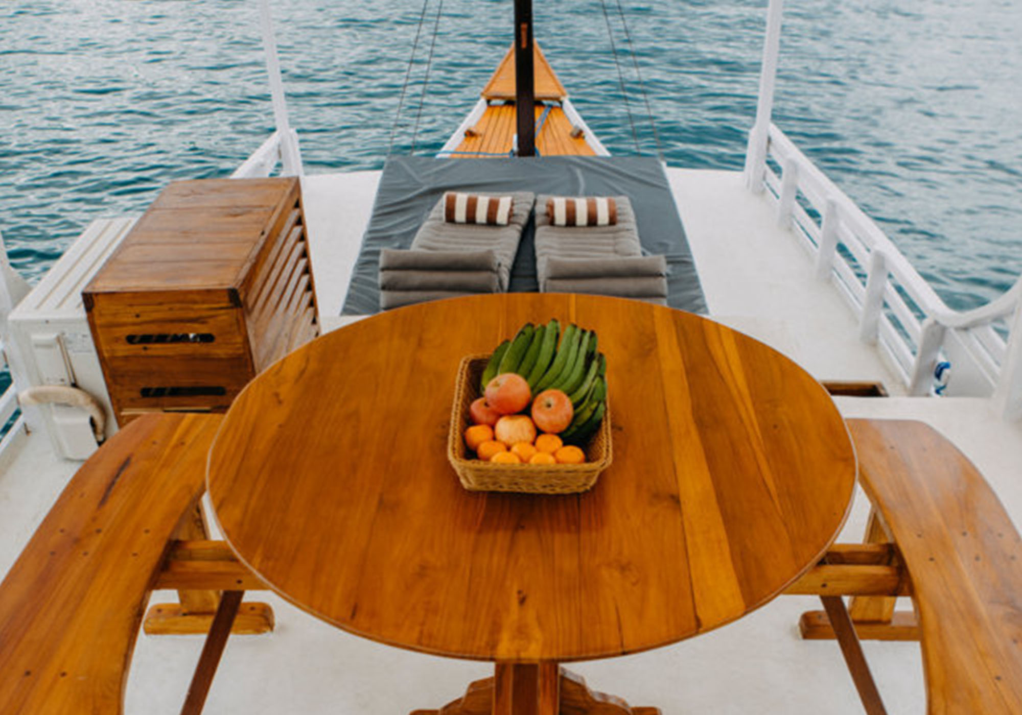 Båden White Pearl og dens spiseområde | Komodo Island Boats