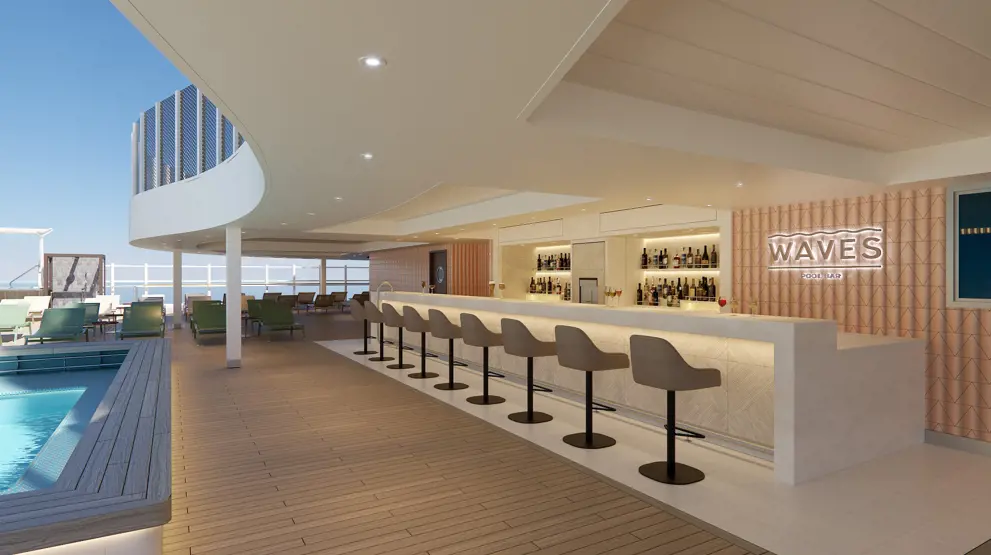 Waves Pool Bar ombord Norwegian Viva