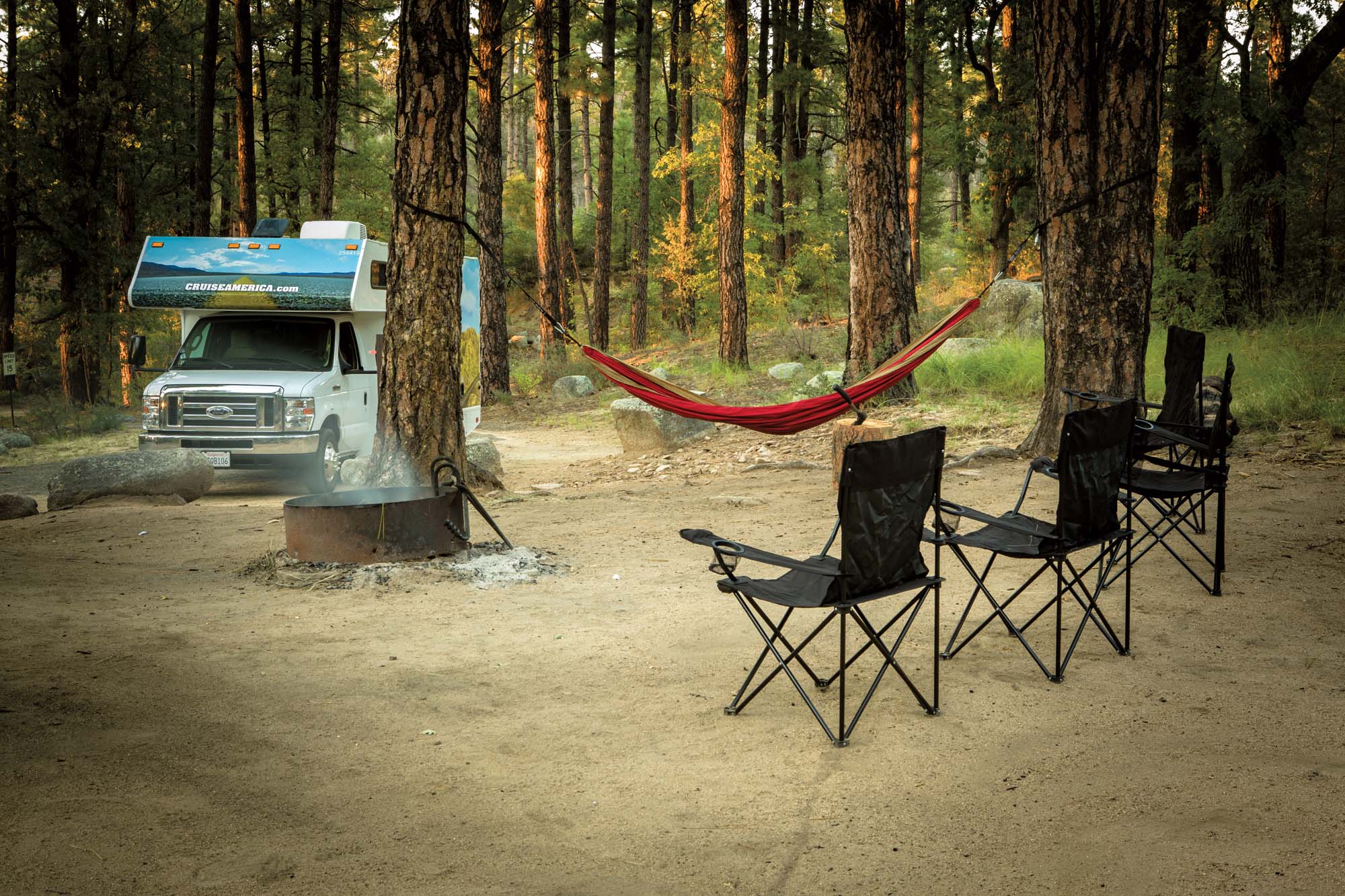 Camping med Cruise America autocamper i USA