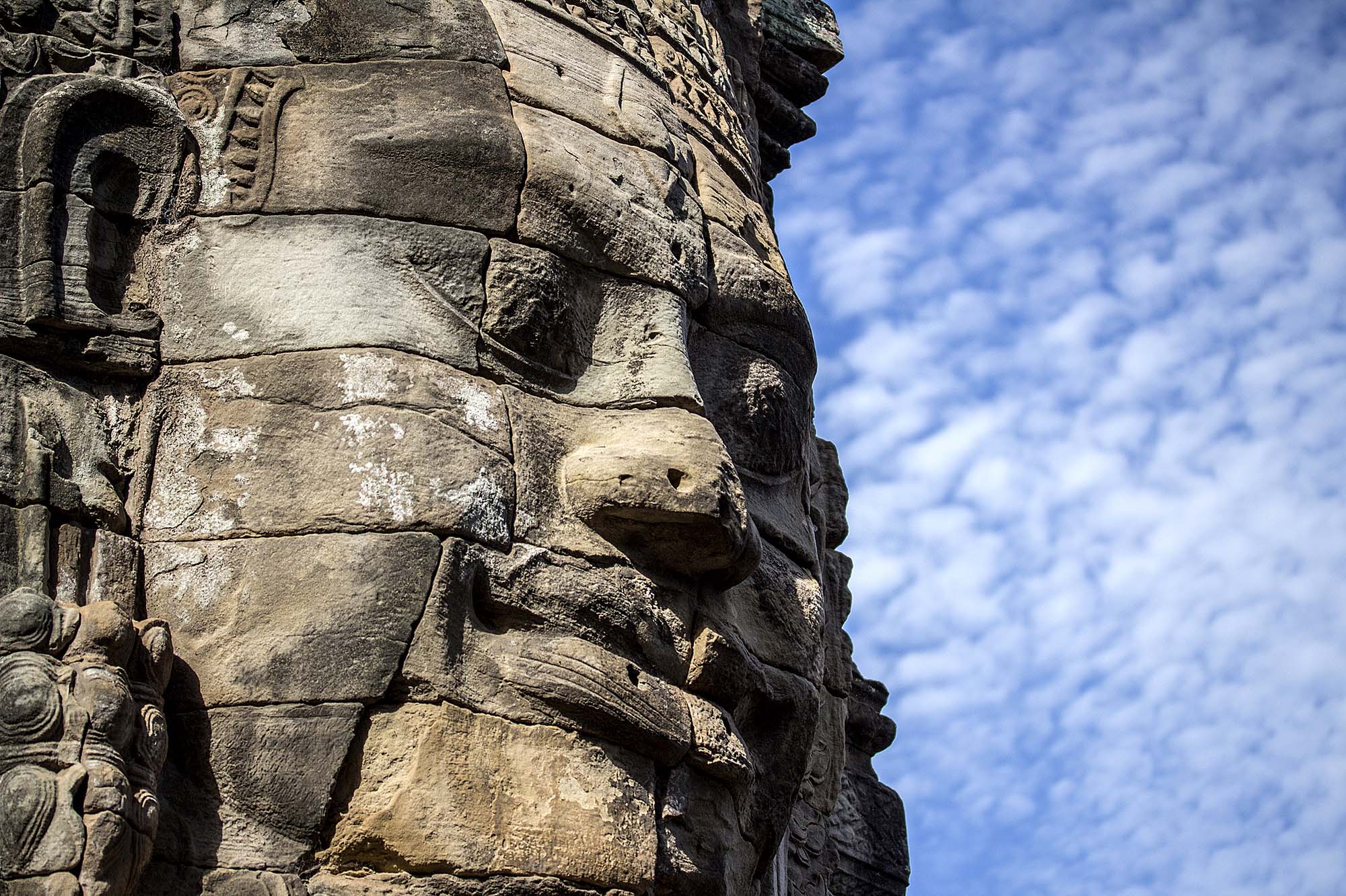 Bayon-templet i Angkor, Cambodja