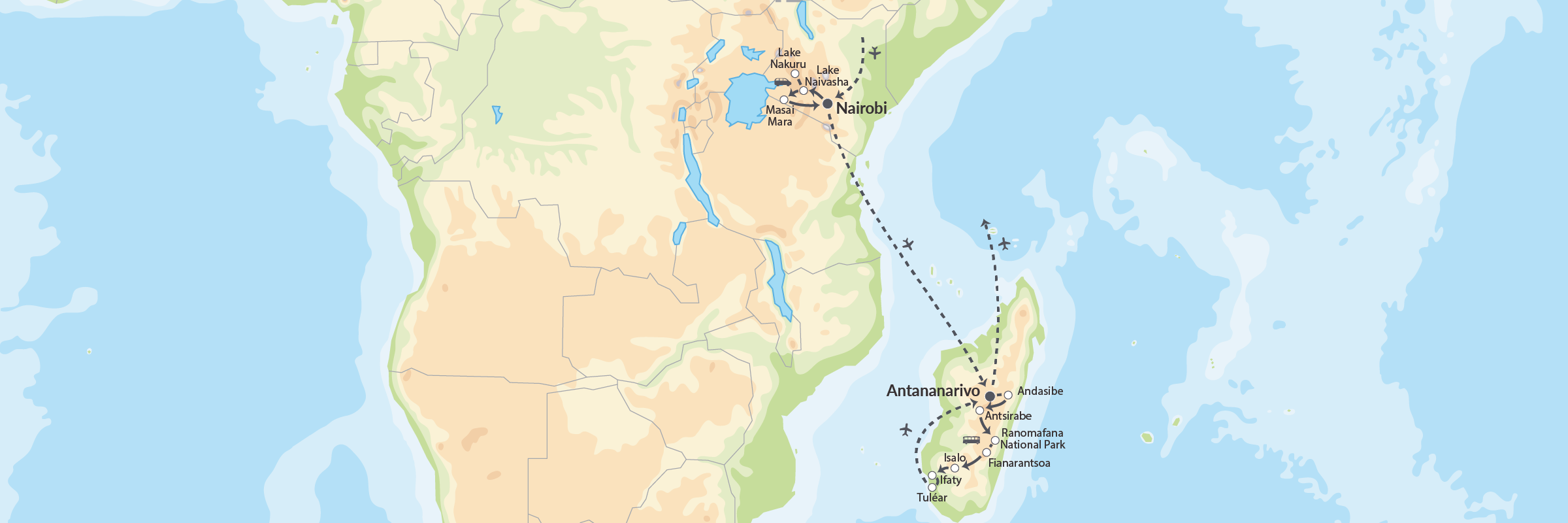 35042 Kenyas Og Madagaskars Dyreliv Inkl