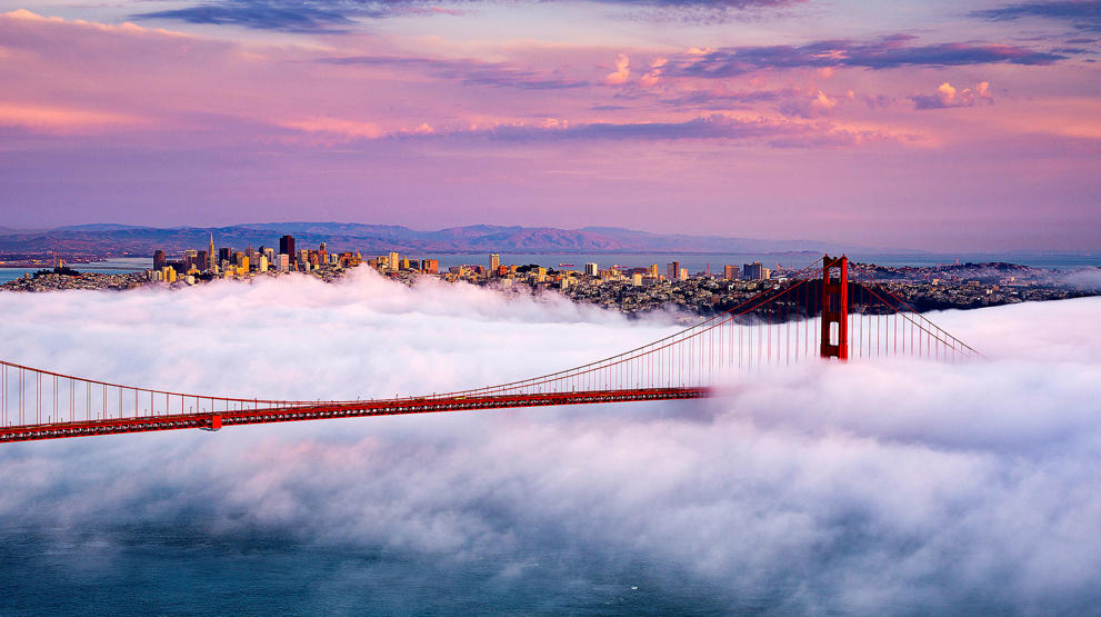 En cykeltur over Golden Gate Bridge er en sjov måde at opleve San Franciscos kendte vartegn