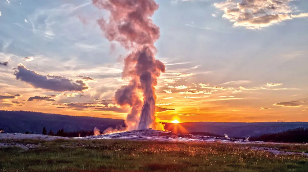 Old Faithful i Yellowstone National Park