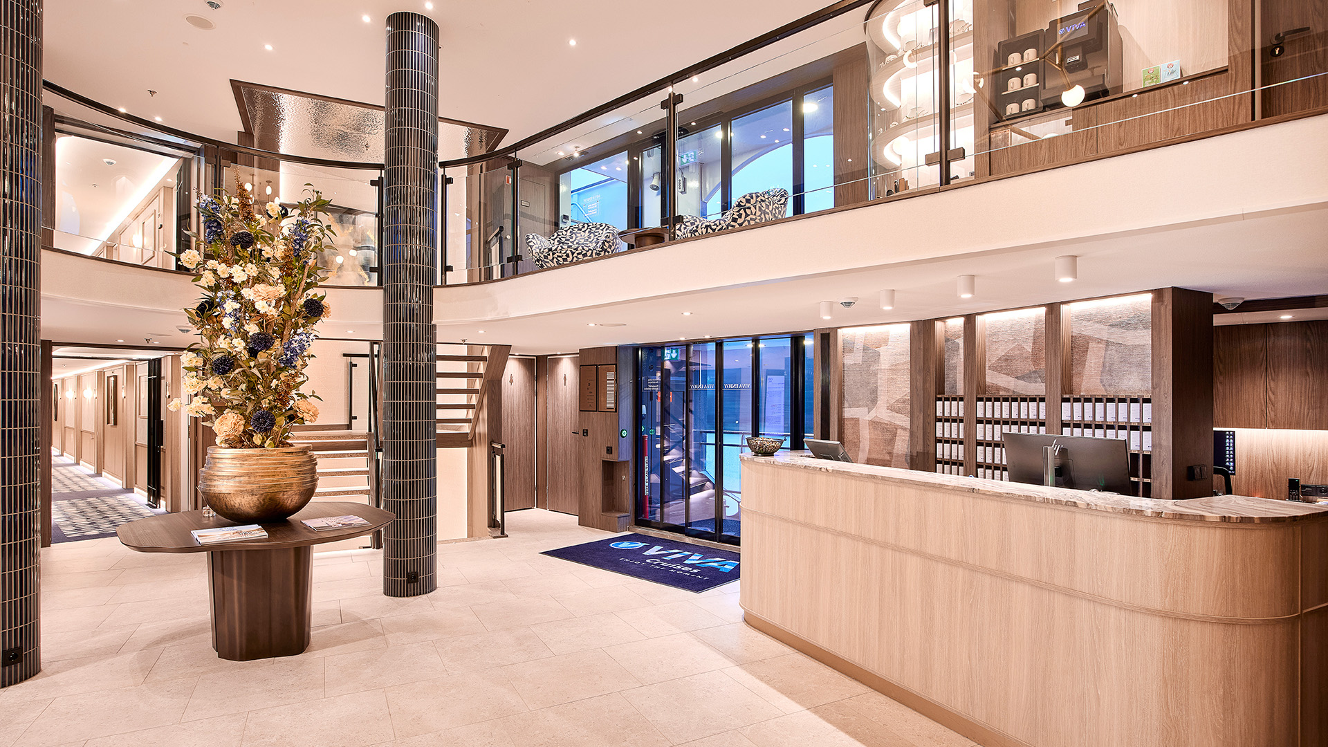 Velkommen ombord ved receptionen