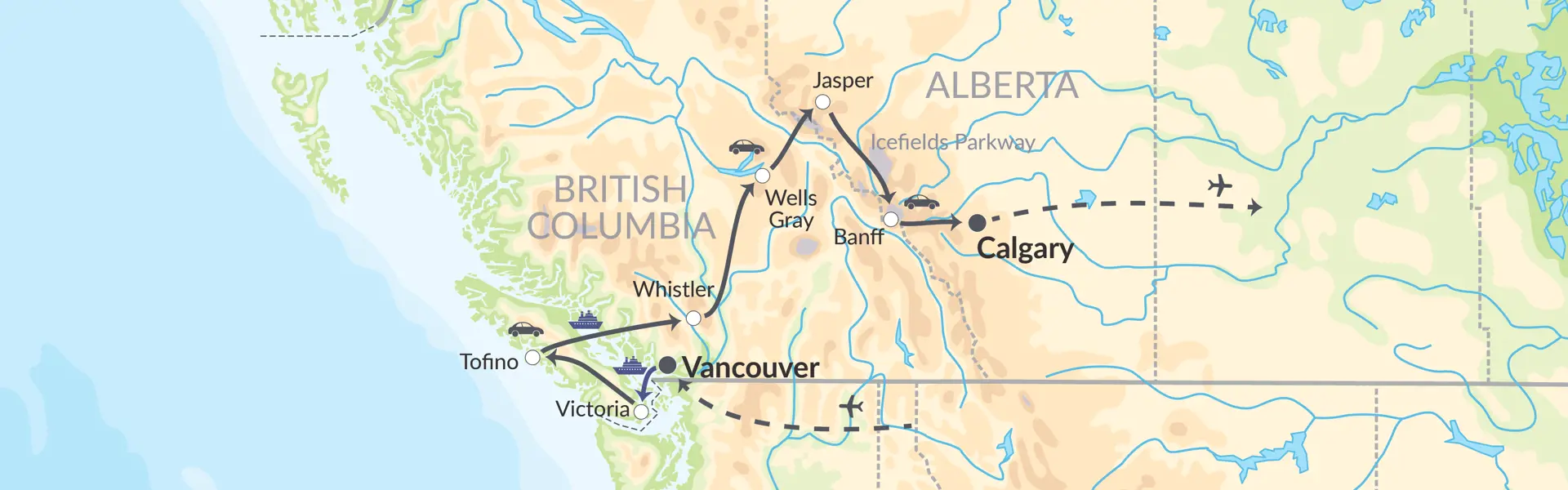 88254 Fra Prærie Til Kyst I Det Vestlige Canada