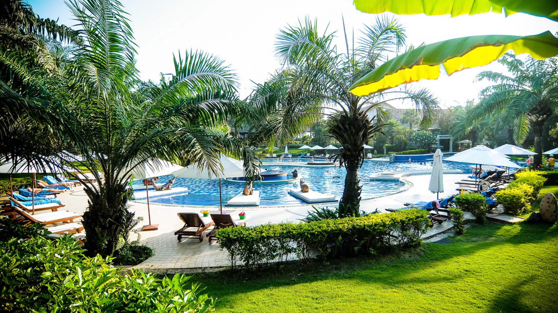 Swimmingpool på Palm Garden Resort & Spa