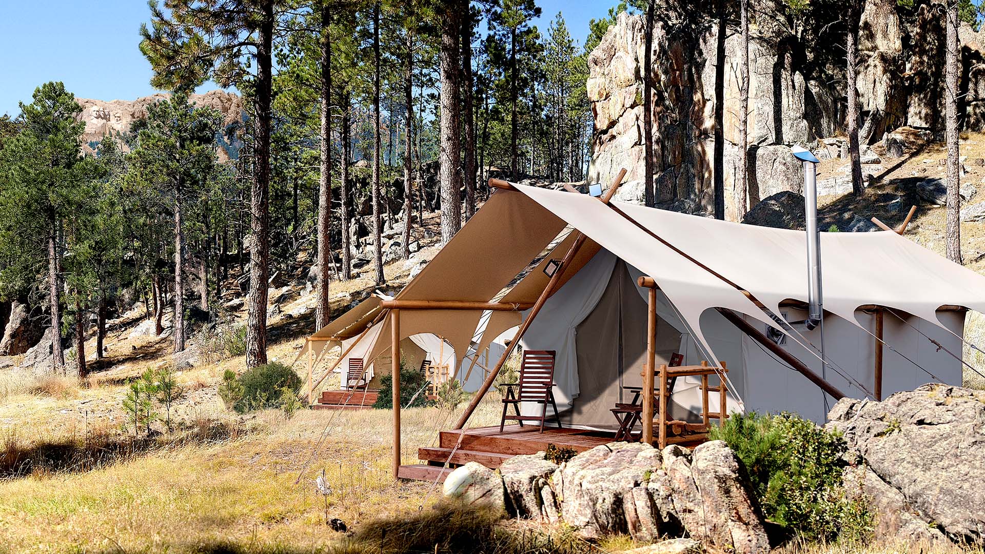 BENNS kan finde de særlige overnatningssteder, f.eks. glamping ved nationalparkerne