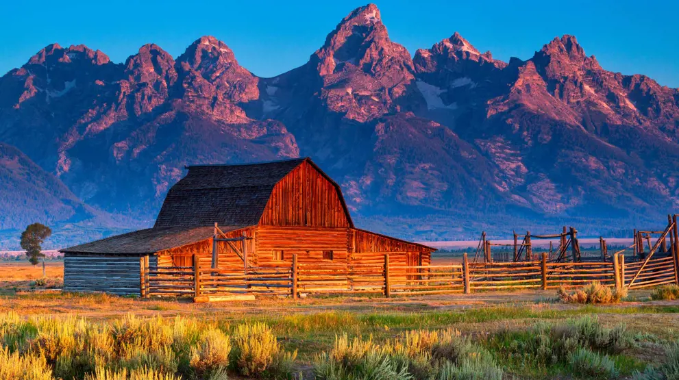 Grand Teton National Park i Wyoming, USA