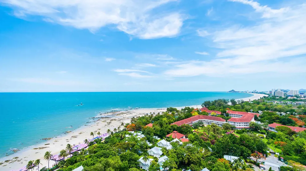 Stranden ved Hua Hin