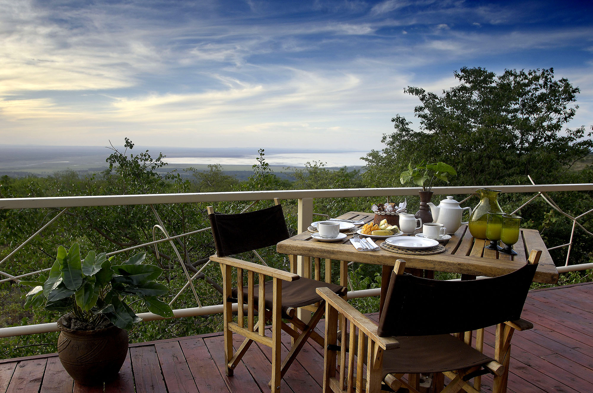 Lækker udsigt under morgenmaden
