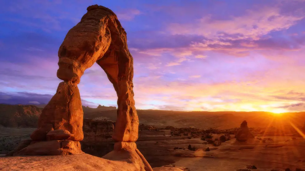 Delicate Arch i Arches National Park i Utah, USA