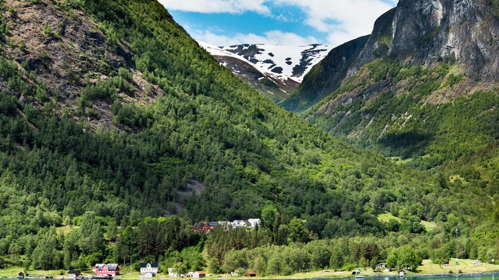 De smukke norske fjorde, her ved Flåm
