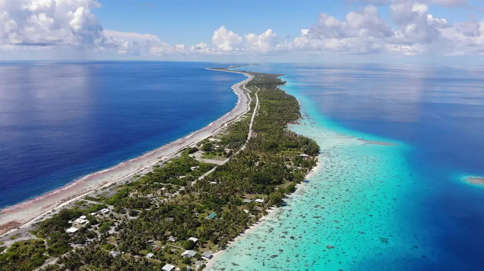 Fakavara-atollen set fra luften