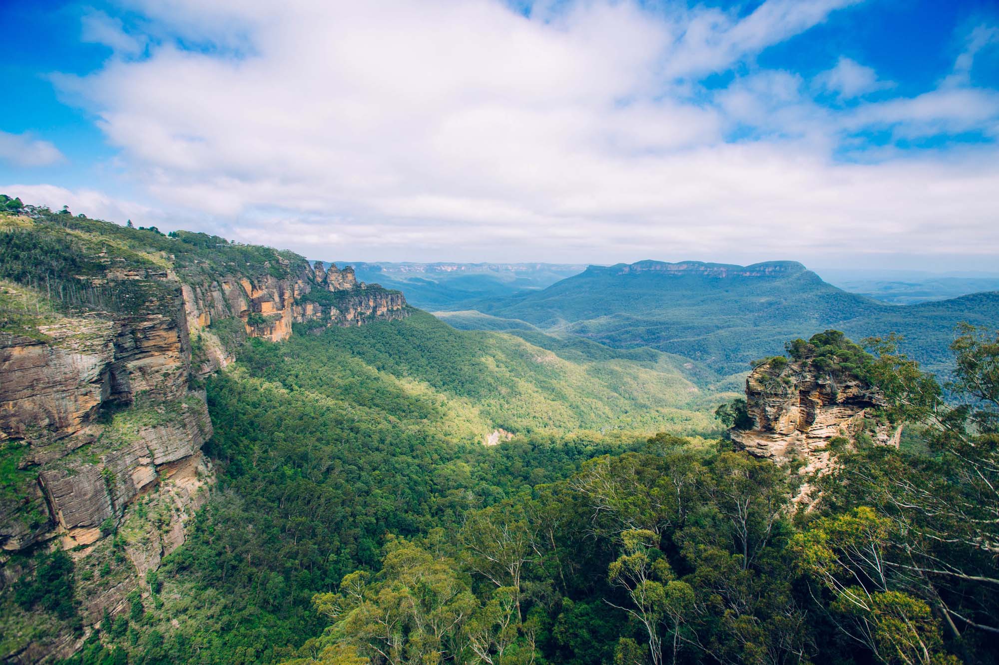 Se spektakulære udsigter og klippeformationer i Blue Mountains på rejser til New South Wales.