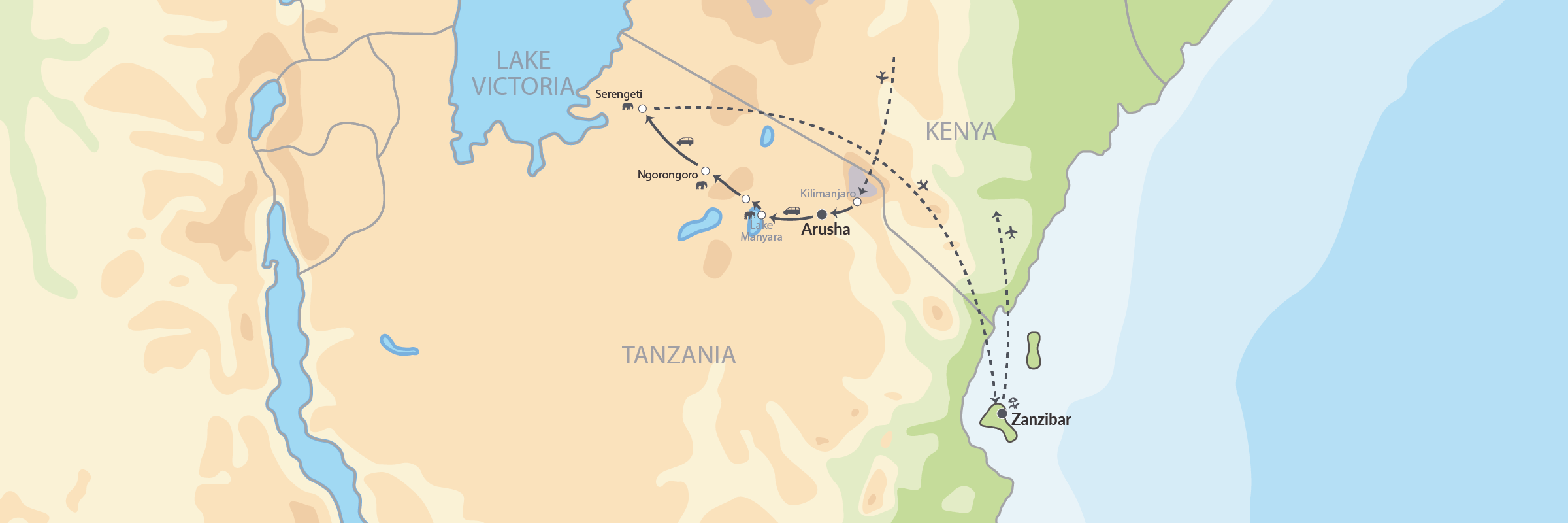 18026 Tanzanias Højdepunkter Og Badeferie På Zanzibar Map (1)