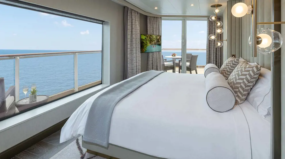 Eksempel på Haven Premier Owners Suite ombord på Norwegian Joy