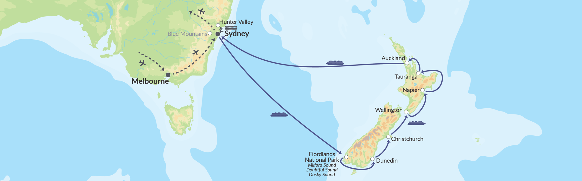 90163 Australien & Krydstogt Til New Zealand