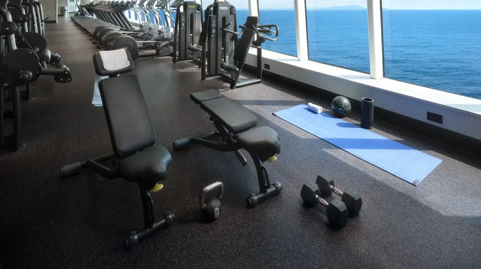 Fitness center ombord på Norwegian Spirit