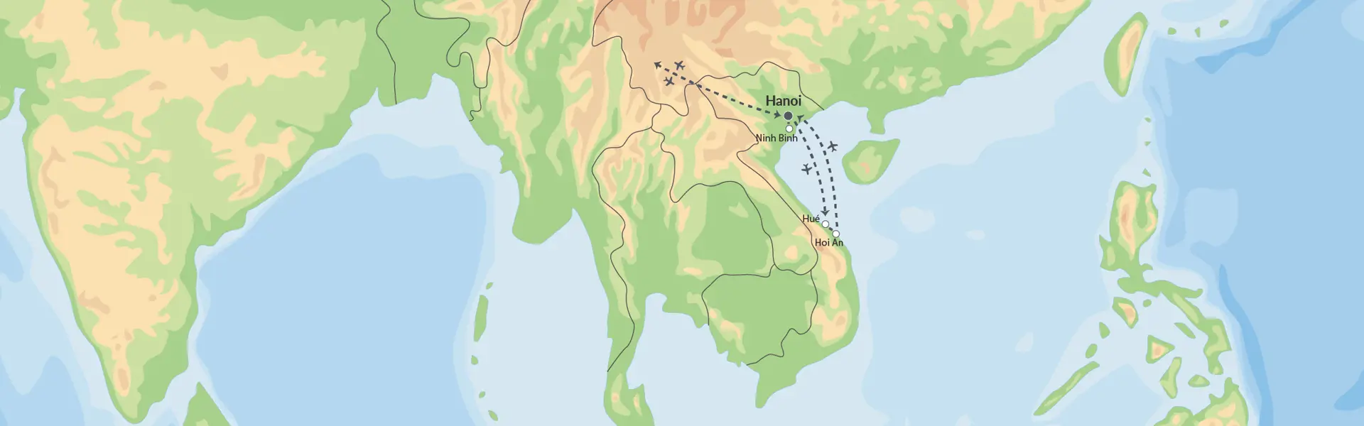 111676 Rundrejse I Vidunderlige Vietnam Map