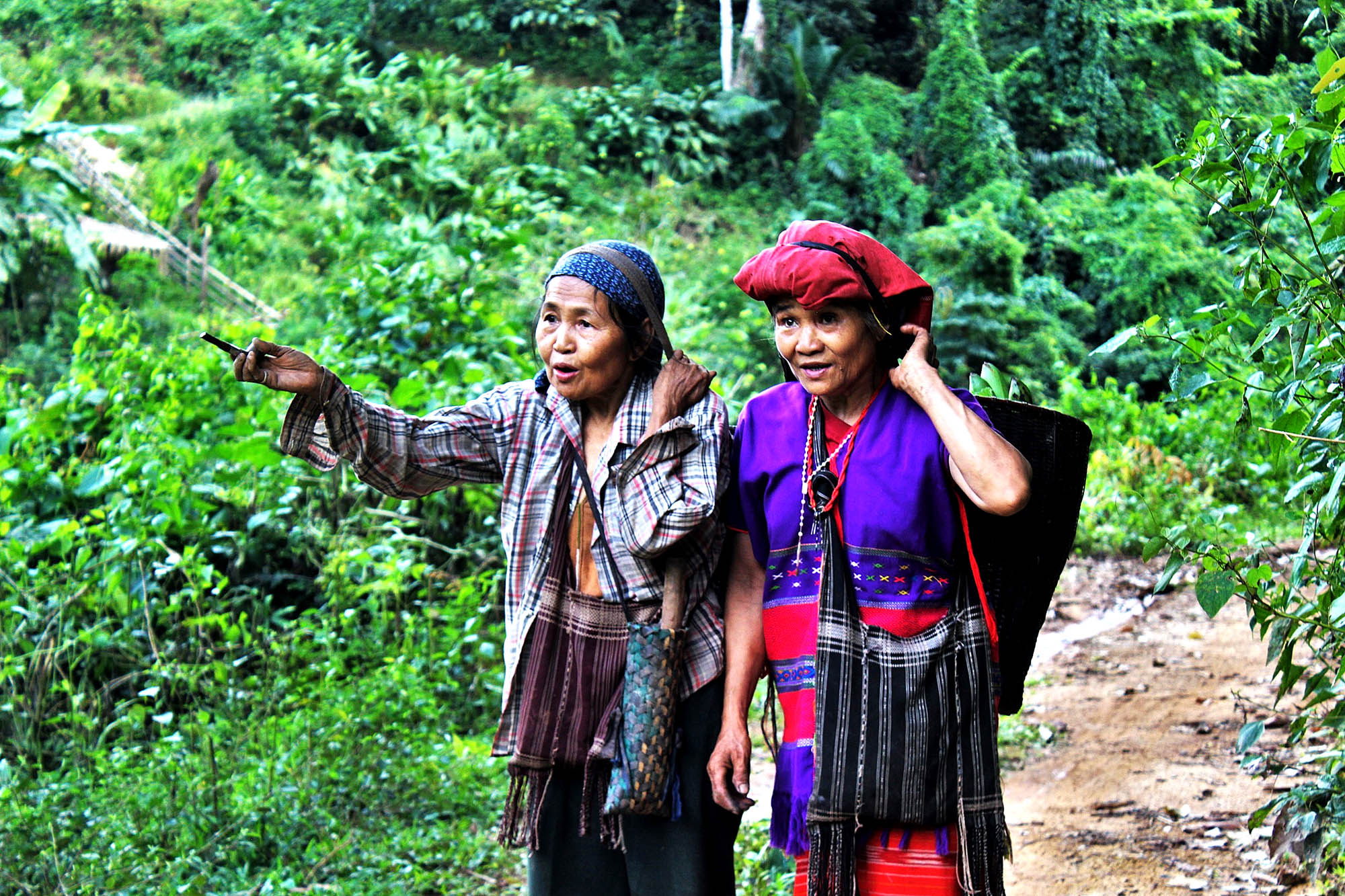 Lokale fra Karen Hill Tribe ved Mae Hong Son