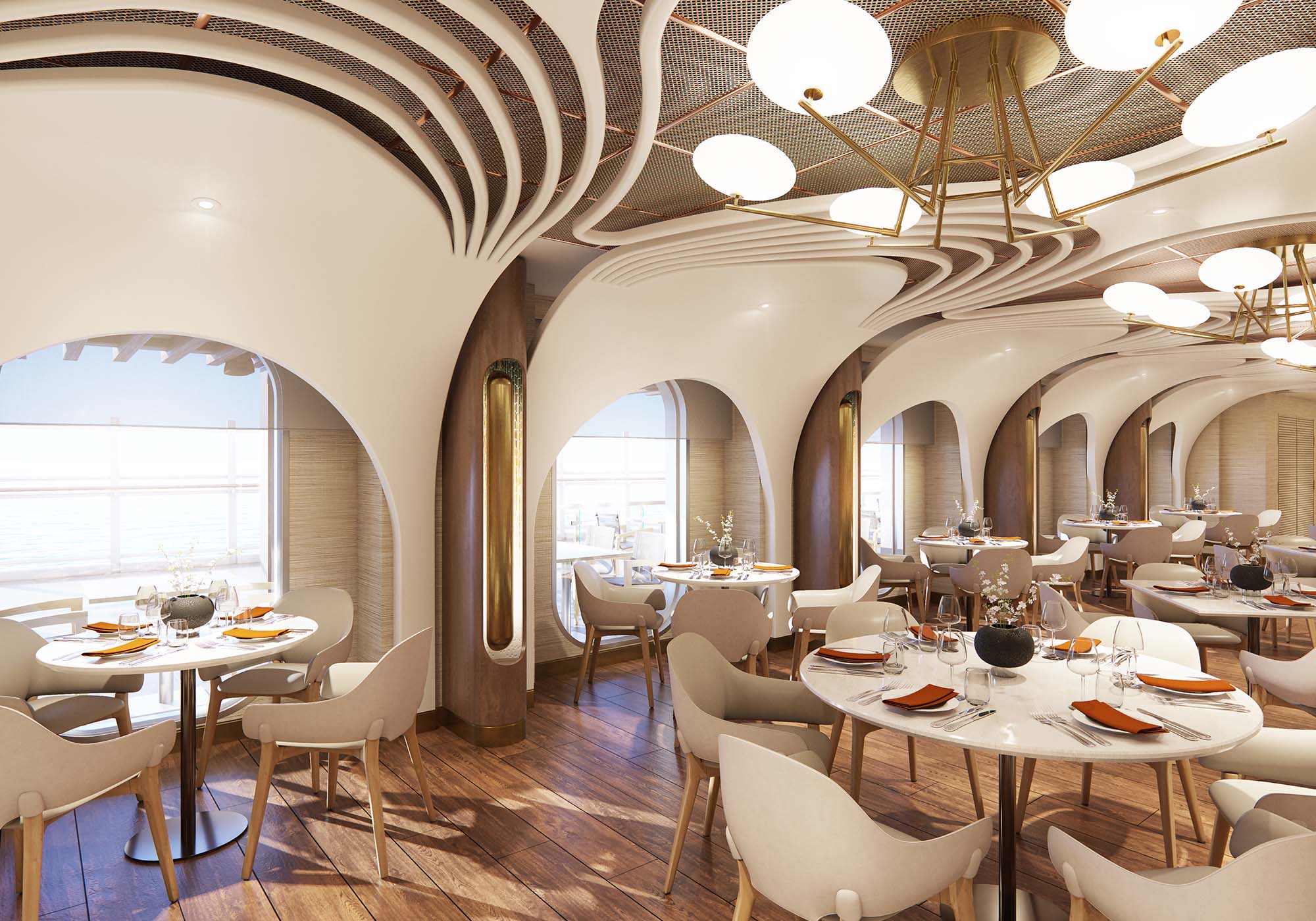 Onda by Scarpetta restauranten ombord på Norwegian Viva