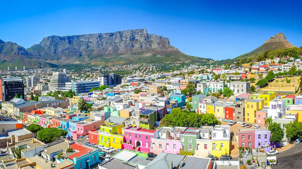 Bo-Kaap bydelen i Cape Town i Sydafrika