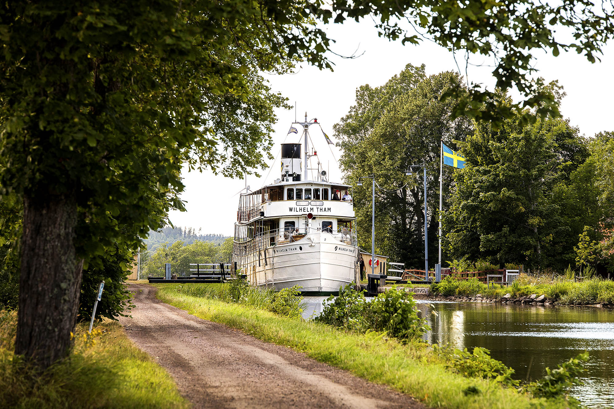 Sejl gennem Götakanalen, "Sveriges blå bånd" | Foto: M/S Wilhelm Tham / AB Göta Kanal