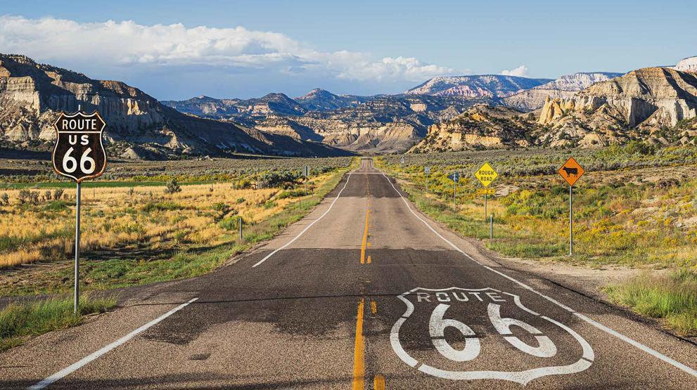 Route 66 er en oplagt rute på en ferie i USA