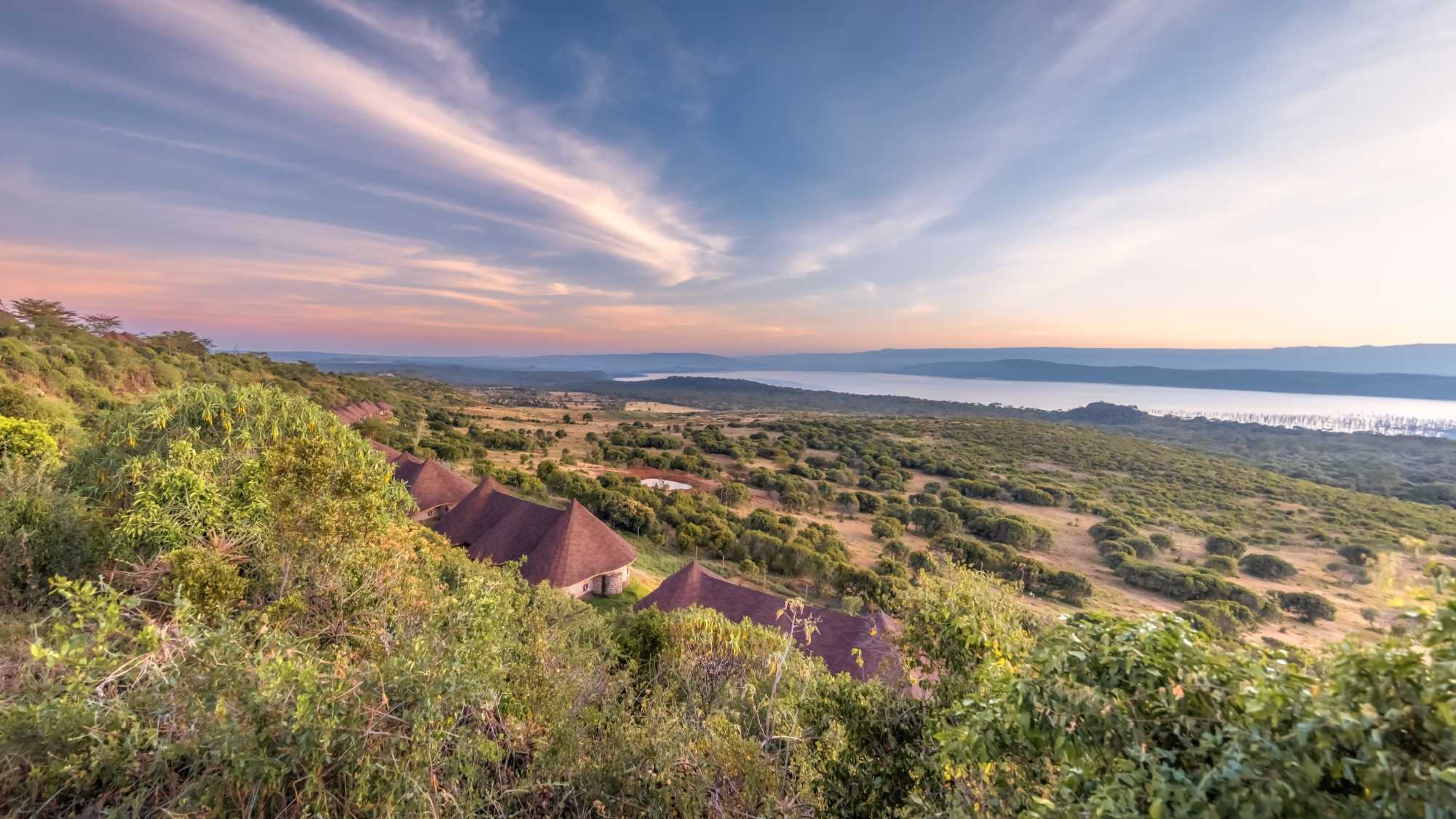 Der er en fantastisk udsigt fra Lake Nakuru Sopa Lodge
