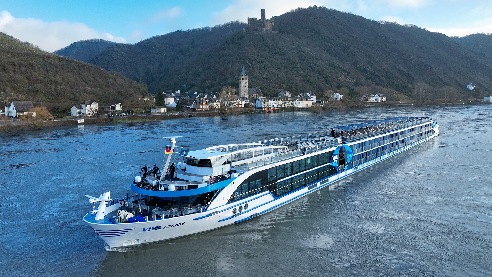 Glæd jer til at udforske Rhinen ombord på moderne og luksuriøse MS Viva Enjoy